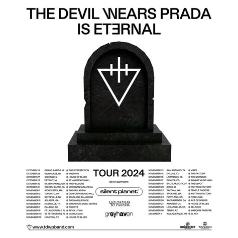 the devil wears prada 2017 tour|devil wears Prada christian band.